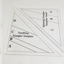 Twirl &amp; Tumble Quilt Cutter: Spinning &amp; Tumbling Triangle Templates for Perfect - $35.59