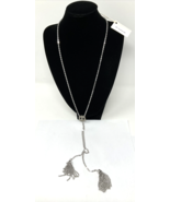 Silver Spoon Jewelry NT-Scarlett Silver Necklace 21&quot; Diameter Length 28&quot;... - $40.01 CAD