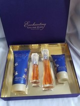ENCHANTING By Celine Dion Spray EDT 1 oz/ Body Lotion/shower gel 4 Pc Gift Set - £202.28 GBP
