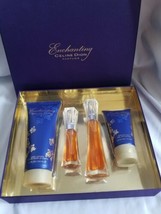 ENCHANTING By Celine Dion Spray EDT 1 oz/ Body Lotion/shower gel 4 Pc Gi... - $252.45