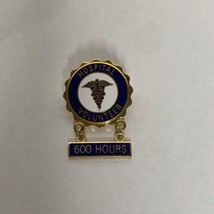 Vintage Hospital Volunteer Service 600 Hours Service Award Lapel Pin - £7.83 GBP