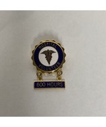 Vintage Hospital Volunteer Service 600 Hours Service Award Lapel Pin - £7.81 GBP