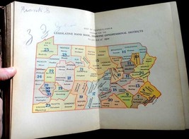 1903 Antique Pennsylvania Legislative Handbook Mulls Thos Cochran Government - £68.79 GBP