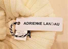 Pom Beanie Hat Adrienne Landau Rhinestone Jeweled Accent Size-OS White - £39.30 GBP