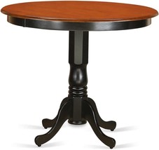 Cherry Round Tabletop And 42 X 36-Black Finish Mid Century East West Fur... - $252.99