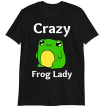 Crazy Frog Lady T-Shirt, Frog Lovers T-Shirt Dark Heather - £15.62 GBP+