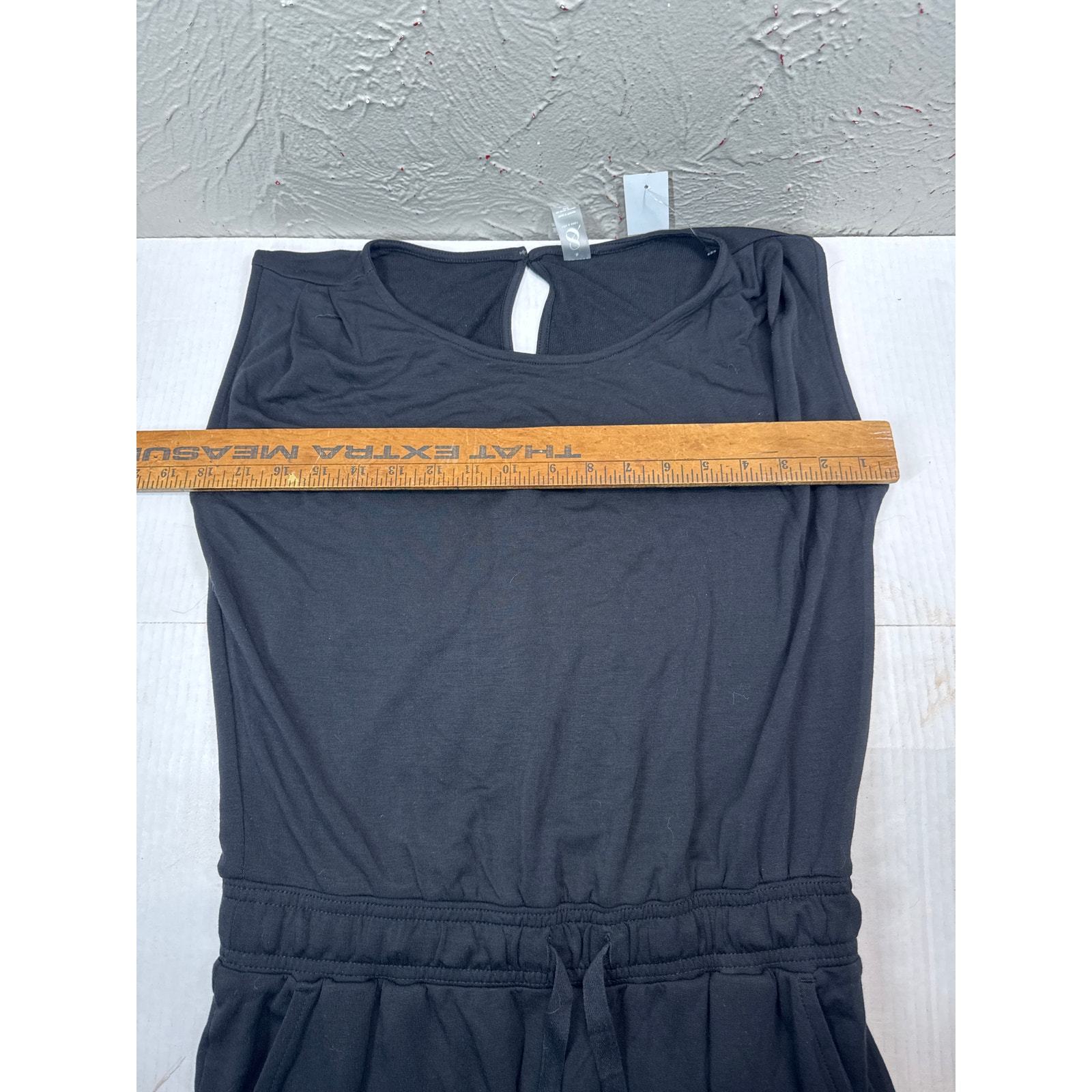 Lou Grey For Loft Black Shorts Jumper Romper Womens Drawstring Waist Size Small Item image 6