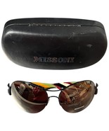 Vintage MISSONI Sunglasses Made Italy MI59402 54-17-110 Plastic Metal Re... - $755.04 MXN
