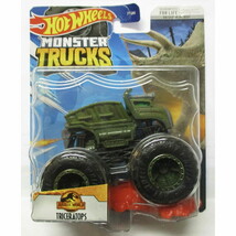 Hot Wheels Monster Trucks TRICERATOPS 2023 Jurassic World Dominion Conne... - $12.57