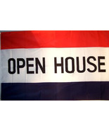 2 OPEN HOUSE 3 X 5 FLAGS advertising real estate banner 3x5 flag sign ha... - $12.97 CAD