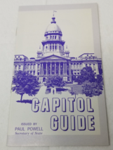 Illinois Capitol Guide Brochure 1966 Paul Powell Secretary of State Phot... - £11.92 GBP