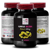 Ginkgo Extract - Ginkgo Biloba Extract - Leaf Benefits 1 Bottle 60 Capsules - $17.96