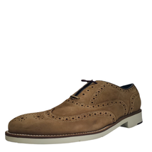 Johnston Murphy Mens Watkins Wingtip Oxfords Nubuck Camel 8M - $135.58