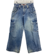 Vintage Hydraulic Jeans Women&#39;s Size 27&quot;x26.5&quot; Cargo Wide Leg Baggy Stre... - $813.74 MXN