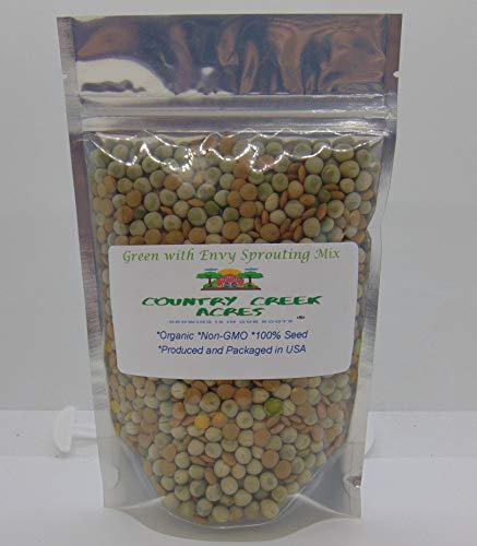 Green with Envy-Green Lentil & Green Pea Seeds, Microgreen Sprouting, 9 oz Organ