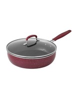 Pioneer Woman 3.5 Qt. Sauté Pan w/Lid ~ KEEPSAKE Floral Merlot ~ Enamel-... - $61.35 CAD