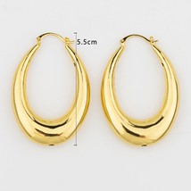 YM 2022 New Earrings Gold Color Round Hoop Bamboo Earrings for Women Exaggerated - £17.99 GBP