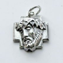 CHAPEL VINTAGE 925 STERLING SILVER JESUS HEAD MEDAL PENDANT - $37.62