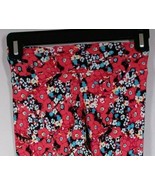 New LuLaRoe Tween Leggings Black With Bright Floral Designs - $238.73 MXN