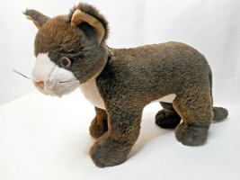 TY Classic 1999 Mystery Stuffed Plush Cat Lifelike Brown Cream 15” Short Fur Toy - £15.17 GBP