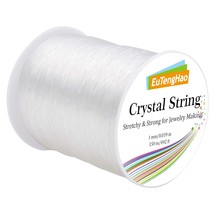 1Mm Crystal String Elastic String For Bracelets,150M/492Ft Clear Stretchy String - £11.78 GBP