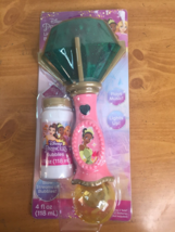 Tiana Disney Princess Lights and Sounds Bubble Wand -- 4 Fl Oz Bubbles -... - £18.83 GBP