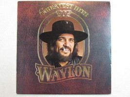 Waylon Jennings Greatest Hits Promo Lp Embossed Cover Outlaw Country AHL1-3378 - £11.57 GBP