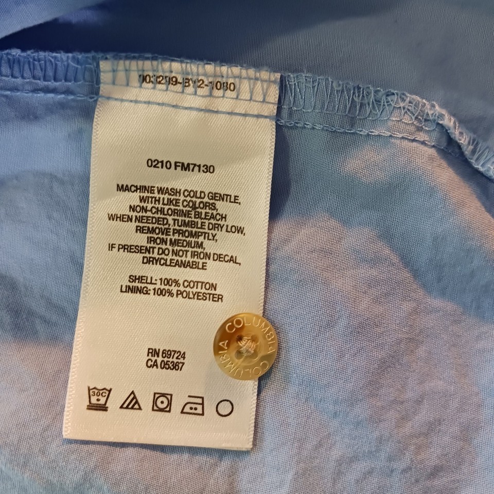 Columbia FM7130 Men’s PFG Bonehead Short Sleeve Shirt Blue Fishing Size XL Item image 6