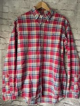 Polo Ralph Lauren Men’s Dress Shirt Plaid Custom Fit Pink Size L - $291.49 MXN