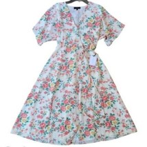 1. State Floral Print Neo Renaissance Wrap Dress Women&#39;s Size 6 NWT - $47.50