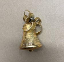 Rauch Victoria Collection Ornament Decorated Vintage Glass Gold Bell Wit... - $11.58