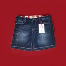 LEI Ashley Low Rise American Flag Jean Shorts Junior Size 15 Fourth Of July - $17.81