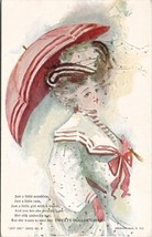 Lovely Lady Just Girl Series Woman  Twenty Dollar Gown 1906 Artist Postcard V16 - £15.94 GBP