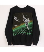 Vtg 80’s Blackbird Sweater 1986 Men&#39;s Medium Black F-15 Eagle Fighter Je... - $67.87 CAD