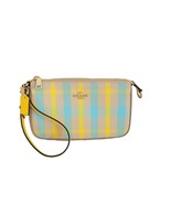 Coach CBK65 Nolita 19 Plaid Canvas Leather Small Handbag Clutch Bright M... - $134.39 CAD