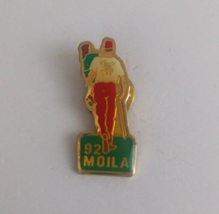 Vintage Moila Shriners &#39;92 Shriner Carrying Child Lapel Hat Pin - $8.25