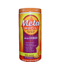 Metamucil Fiber 4-In-1 30.4oz (72 TBSP) Orange w/Real Sugar Exp. 3/24 Digestive - £17.40 GBP