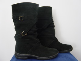 Route 66 Black Leather Pull on Boots (Size 6) New - $25.00