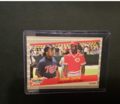 1989 Fleer Minnesota Twins Baseball Card #639 Kirby Puckett/Eric Davis - £2.17 GBP