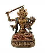 MANJUSHRI STATUE 5.25&quot; Buddhist Bodhisattva of Transcendent Wisdom Resin... - $373.65 MXN