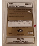 Pioneer Postbound 5&quot; X 7&quot; White Top Loading Refill 5 Sheet Pack New Other - £6.36 GBP