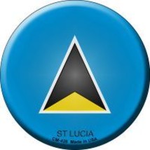 St Lucia Country Novelty Circle Coaster Set of 4 - £15.62 GBP