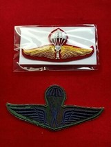 Tower Jump Royal Thai Army Wings Badge PIN and  Patch WingsThai Military... - $14.00