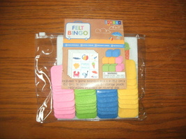 NEW Felt Bingo 40 Piece Game Kit 2-4 players kids educational hands on l... - $5.95