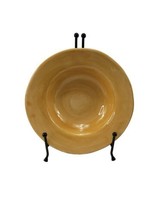 Pottery Barn SAUSALITO Dinner Plate Amber Gold Yellow Made In Mexico  - £8.60 GBP