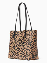 NWB Kate Spade Arch Leopard Leather Tote Animal Cheetah K8466 Leopardo Gift Bag - £129.75 GBP