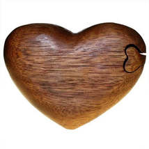 Bali Secret Trinket Storage Box - Heart - £12.63 GBP