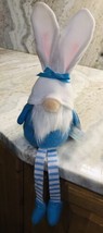 Easter Doll Bunny Adornment Easter Bunny Figure Easter Gnome Table Top 17” Tall - $31.04