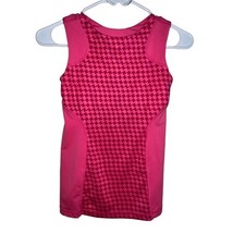 IVIVVA Girls Size 10 Pink Herringbone Sleeveless Tank Top Shelf Bra Athl... - €8,95 EUR