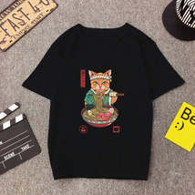 Cat anime T-shirt men - $6.54+